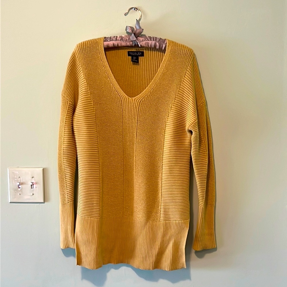 Mustard gold small Rachel Zoe sweater tunic
